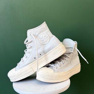 Converse Platform High-Tops in Soft Blue
